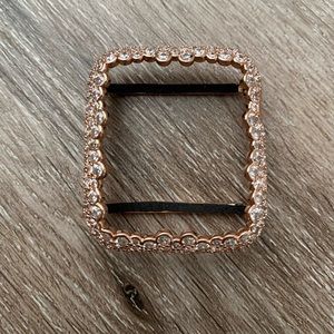 Apple Watch 18k Rose Gold Plated Case Cover with Rhinestones Crystal